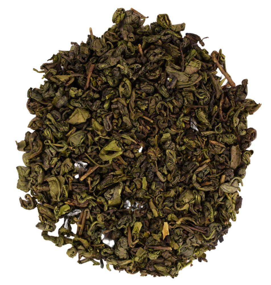 Thé Vert Gunpowder Bio - Thé vert chinois traditionnel roulé en billes pour une infusion intense et rafraîchissante