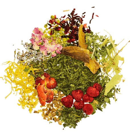 Mélange de Thé Vert Jasmin Bio avec des fleurs et des fruits - My Own Tea